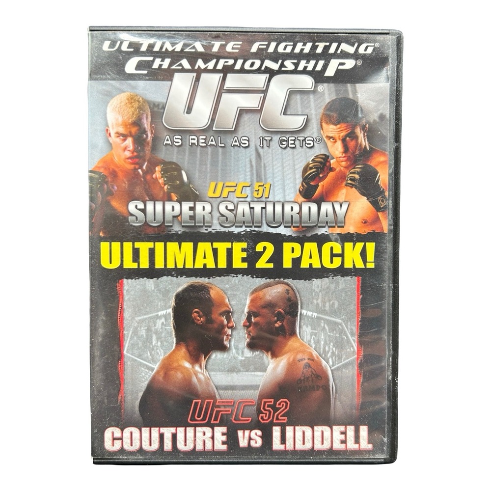 UFC Ultimate 2 Pack DVD UFC 51 Super Saturday & UFC 52 Couture vs Liddell 2007